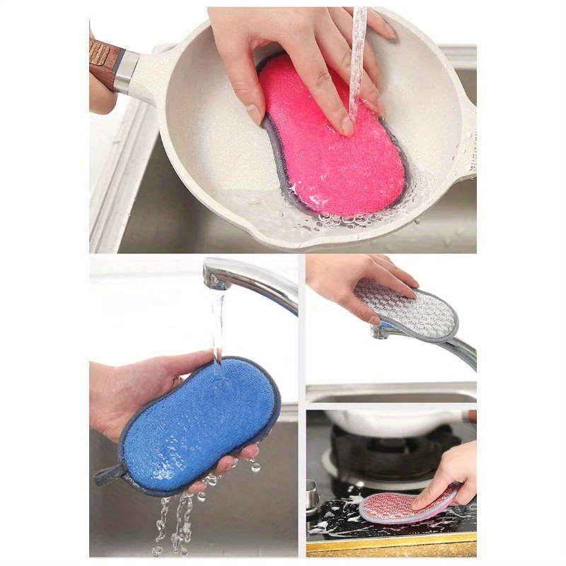 Kitchen Dishwashing Sponge Does Not Hurt Pot Brush Pot - Temu