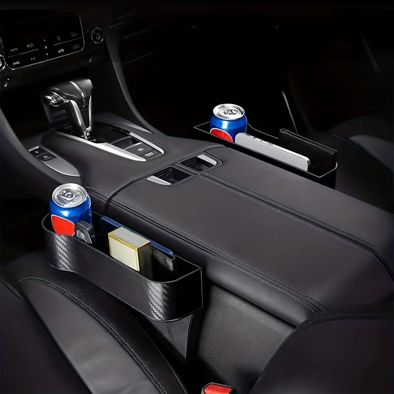 Car Seat Gap Filler Pocket Leather Seat Leak Stop Pad Soft Padding Storages