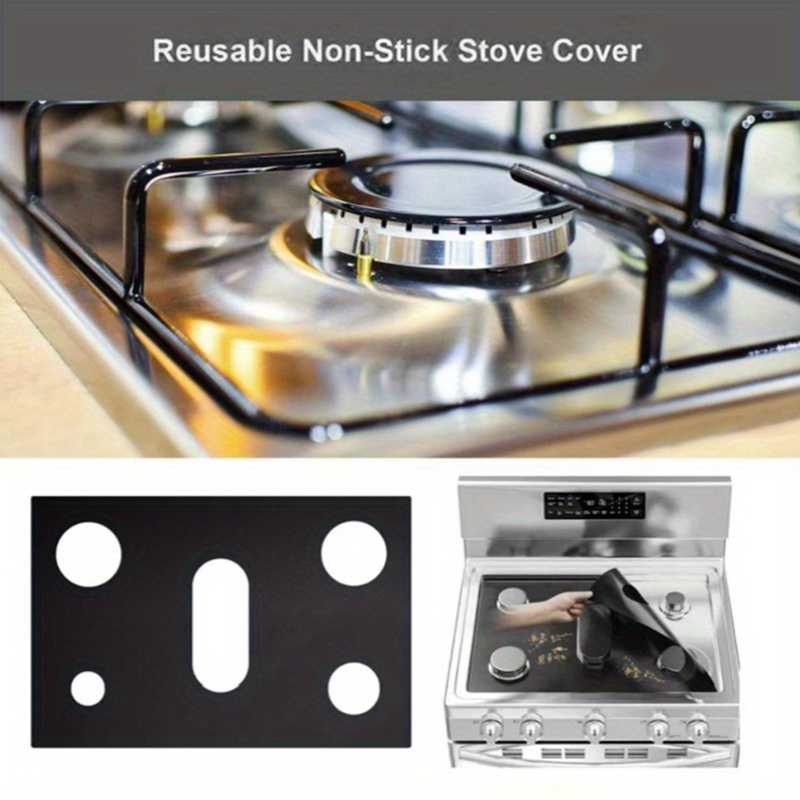 Stove Covers, Stove Protectors For Gas Range, Stove Burner Covers For Gas  Stove Top, Reusable Non-stick Washable Stove Guard, Heat Resistant  Protectors, Black - Temu