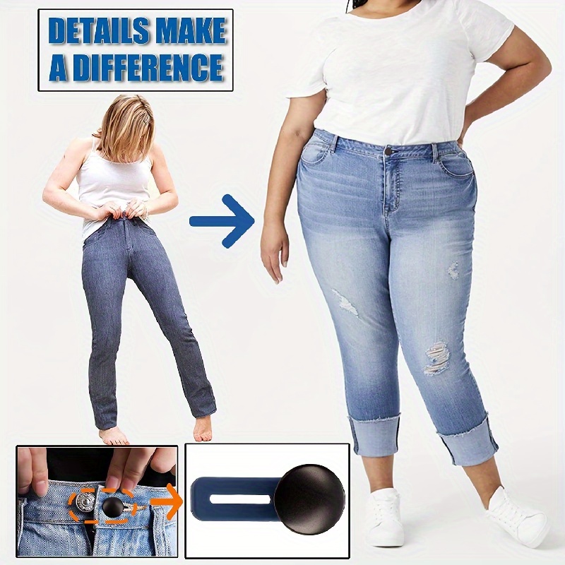 Bouton d'extension de jeans 3 pièces - 2 cm - rallonge de bouton