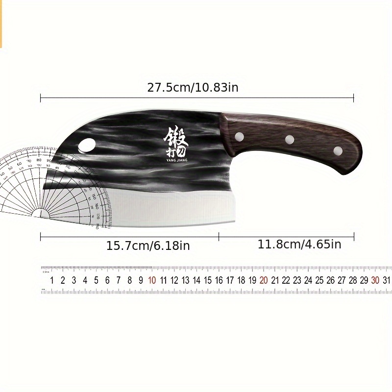 Kitchen Knife Hand-forged Chef's Knife Kitchen Knife Sharp Bone Chopping  Knife Slicing Fish Knife Round Head Kitchen Knife LL9195