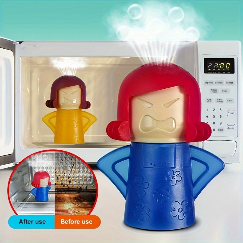 

1pc Angry Mama Oven Steam Microwave Cleaner, Easily Cleans Appliances For Kitchen Refrigerator Cleaning Useful Household For Kitchen Cleaning Tools
