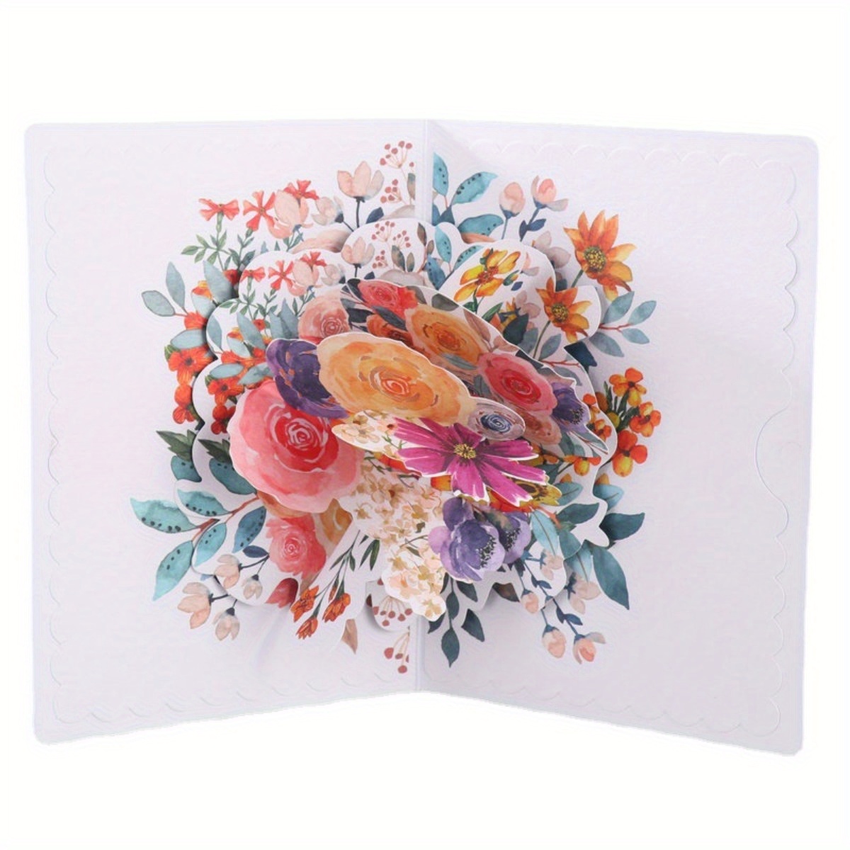 Mother's Day Greeting Cards Blessing Thank You Bouquet Cards - Temu