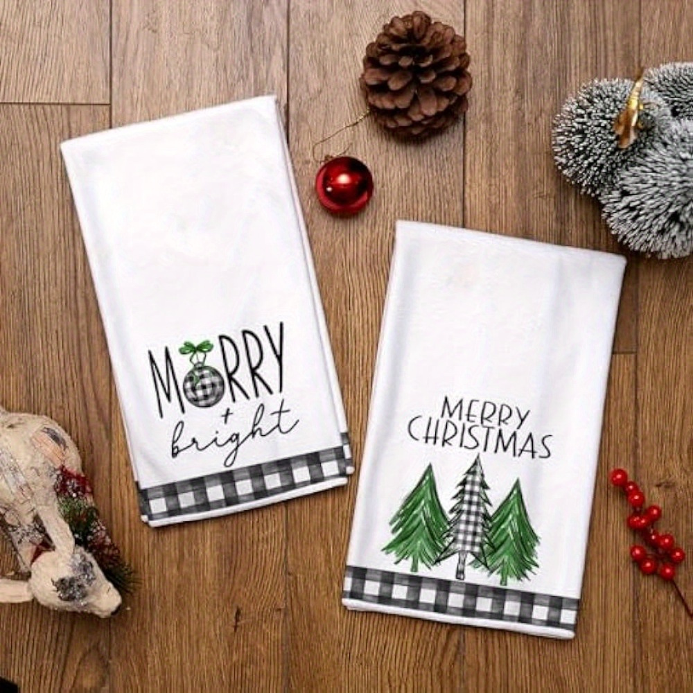 Hand Towel Funny Christmas Theme Kitchen Towels Buffalo - Temu