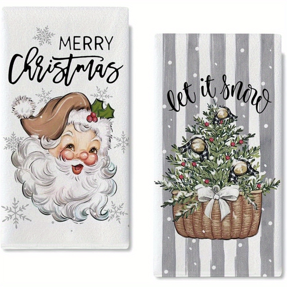 Merry christmas hand online towels