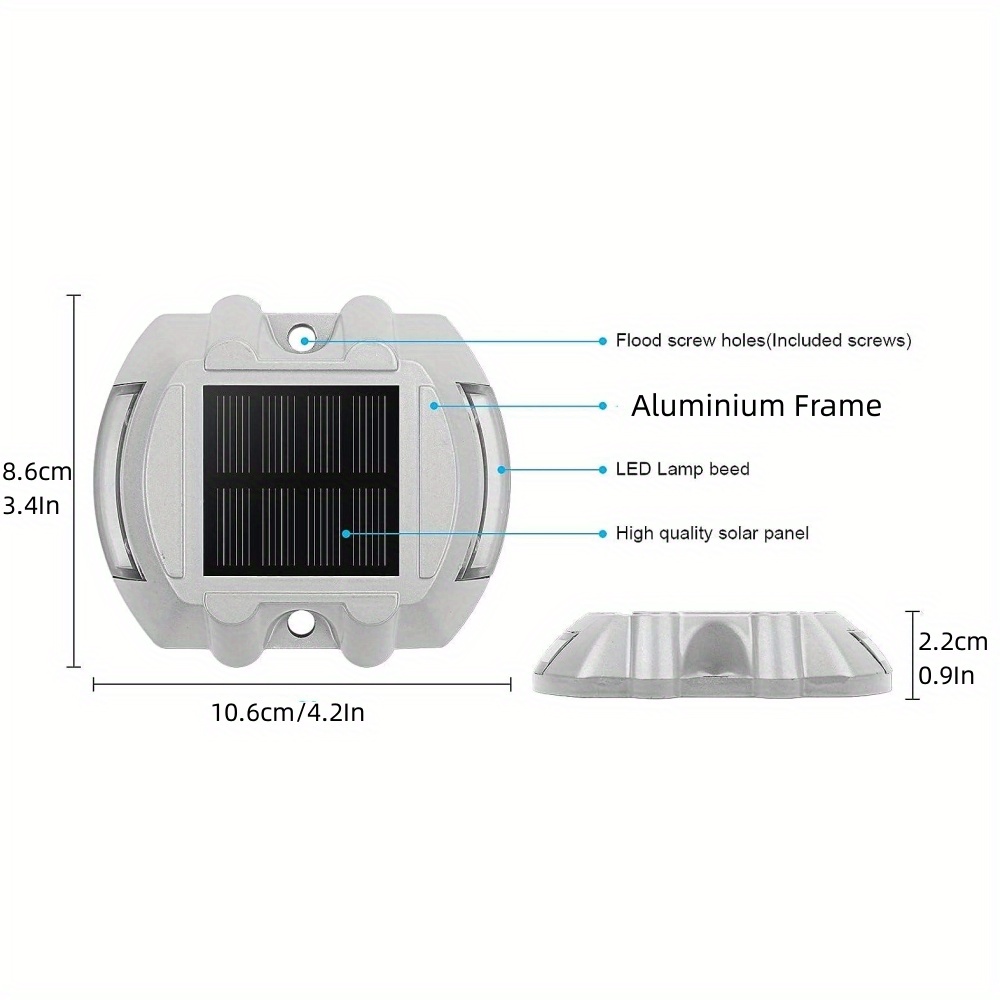 Solar Deck Lights Driveway Dock Lights Die casting Aluminum - Temu