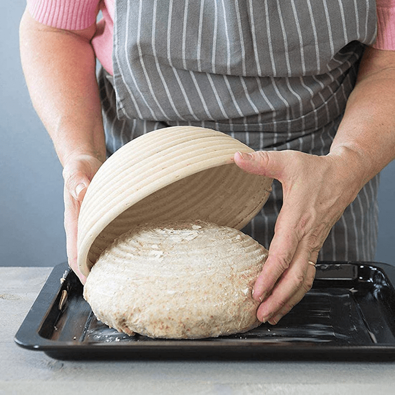 Cestas De Fermentación De Pan De Ratán Con Para Hornear