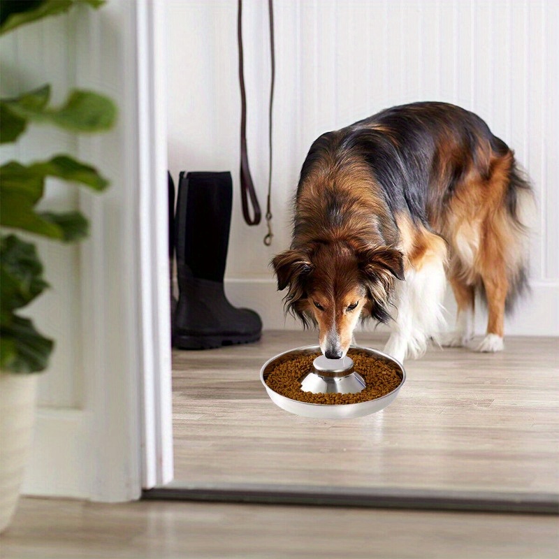 Slow Feeder Dog Bowl Food grade 304 Stainless Steel Dog Bowl - Temu