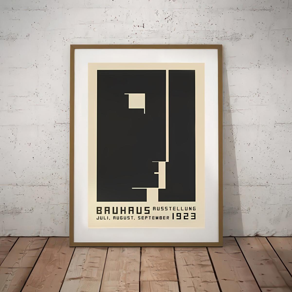 Canvas Poster, Bauhaus Weimar Poster, Bauhaus Exhibition Print Wall Art ...