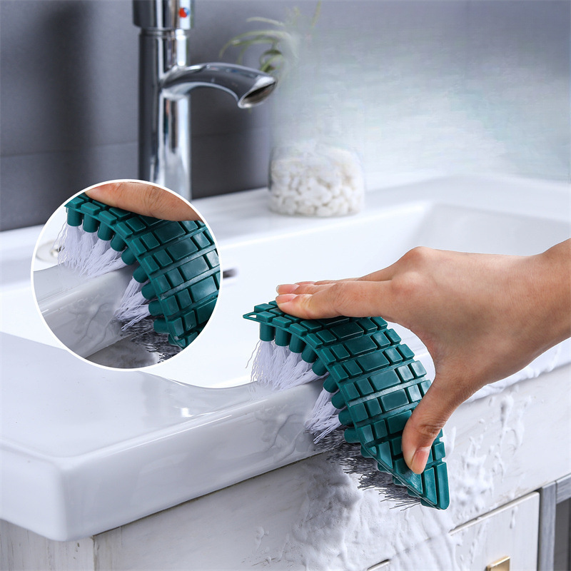 1pc Multi-functional Crevice Cleaning Brush For Floor, Bathroom, Toilet,  Wall Corner Cleaning
