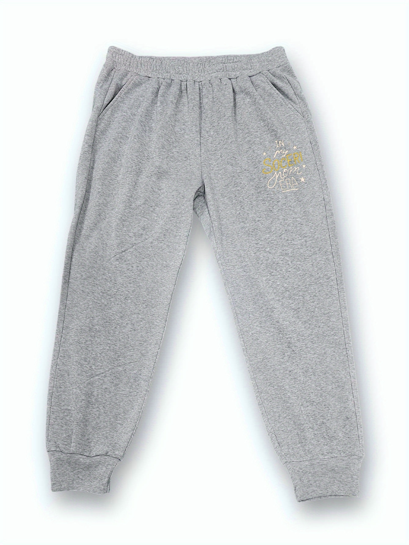 Plus Size Men's In Soccer Mom Era Print Sweatpants - Temu