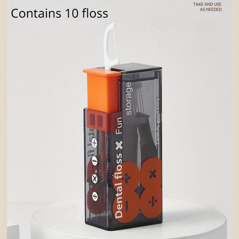 10cs/Box Floss Dispenser Automatic Dental Floss Storage Box Portable  Toothpick Floss Container Reusable Teeth Flosser Holder - AliExpress