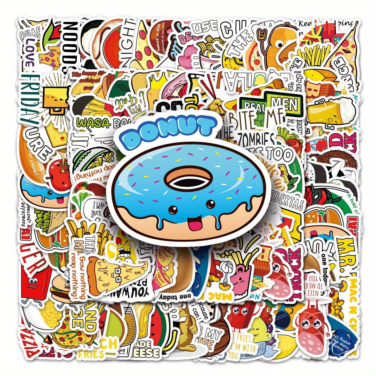 Kawaii Junk Food Deco Stickers