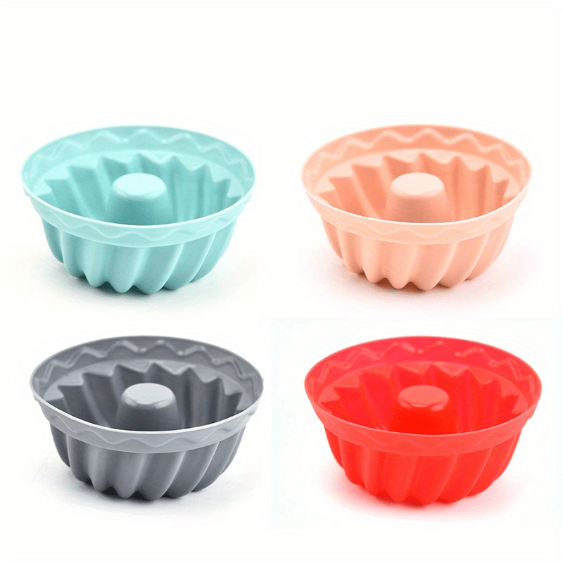  3PCS Mini Bundt Cake Pan, 6Cavity Heritage Bundtlette Cake  Silicone Mold for Baking,Non Stick Fancy Molds for Fluted Tube Cake (Fluted  Tube): Home & Kitchen