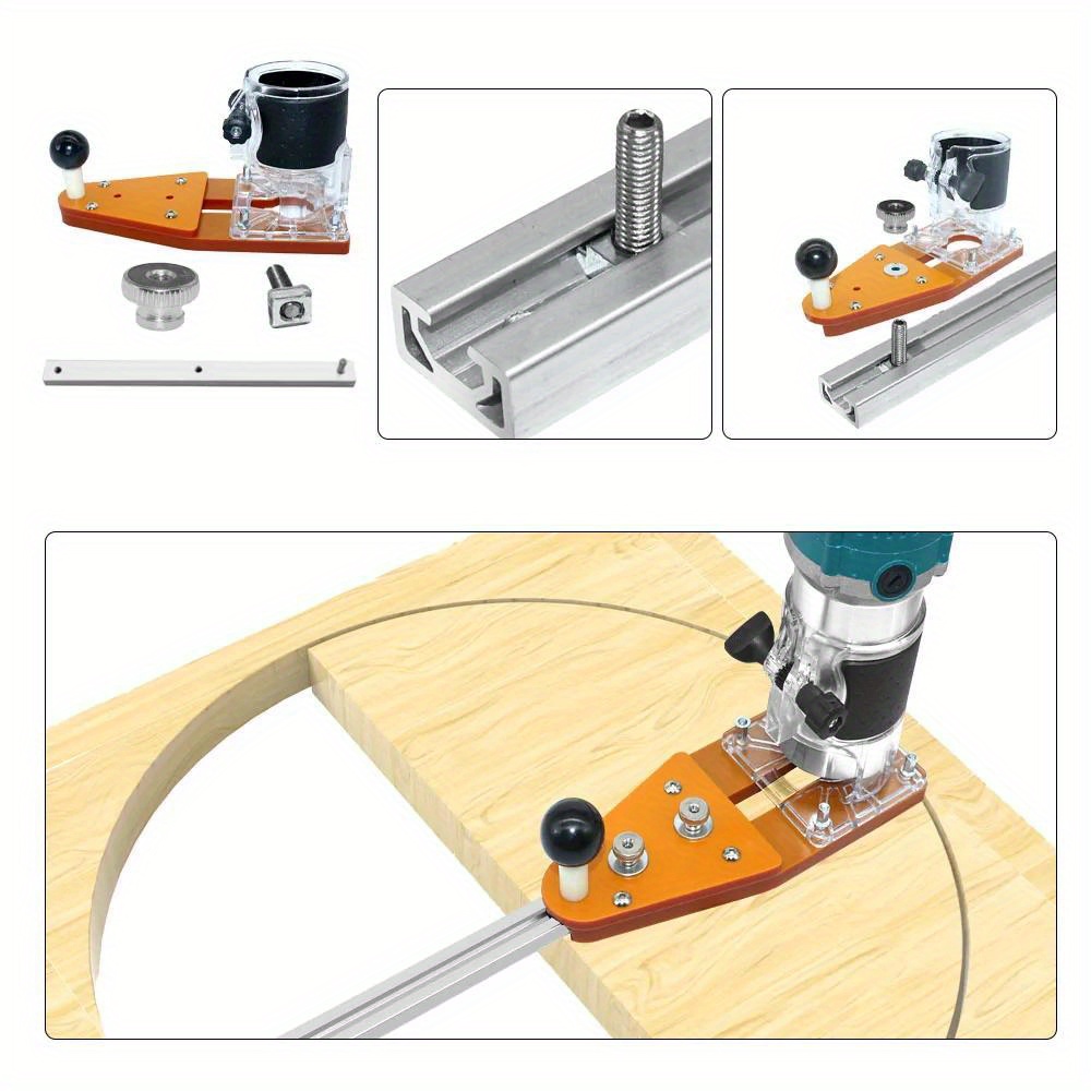 Circle Guide Kit, Router Circle Cutter Jig For Wood Router Milling
