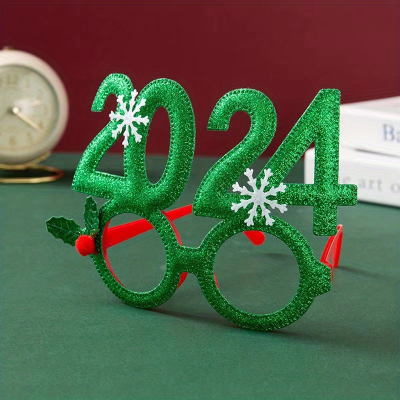 2024 Glasses Frame New Year Party Decor Decorative Party - Temu