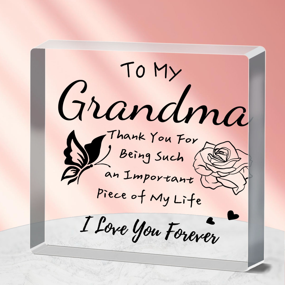 Acrylic Square Plaque mom Gifts From Son Daughter Square - Temu