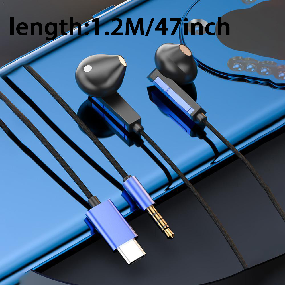 Tipo C/3.5mm En La Oreja Auriculares Con Cable Auriculares Deportivos  Auriculares Con Micrófono Música Auriculares - Temu Chile