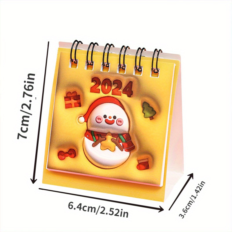 2023 Cartoon Christmas Calendar Mini Desktop Calendar Kawaii Stationery  Calendar - China Calendar 2023 and Planner with Calculator price