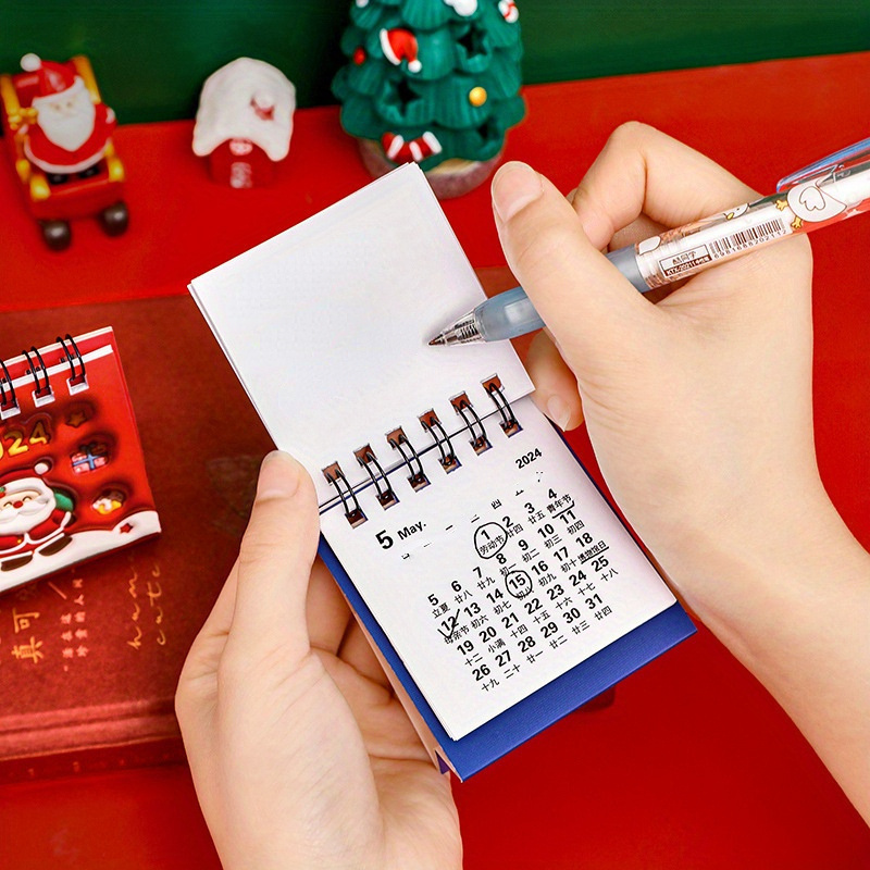 2023 Cartoon Christmas Calendar Mini Desktop Calendar Kawaii Stationery  Calendar - China Calendar 2023 and Planner with Calculator price