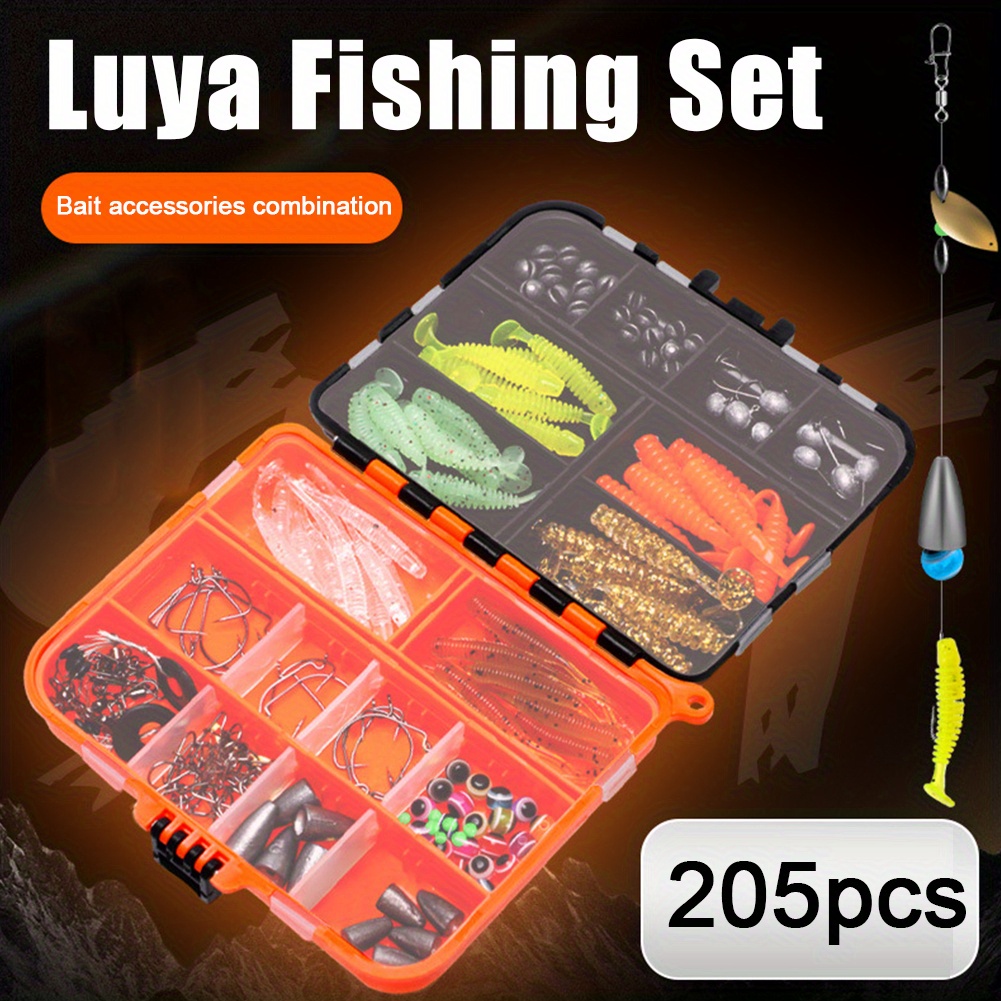 Kit d'accessoires de pêche, Kit de matériel de pêche de 264 pièces avec  boîte de