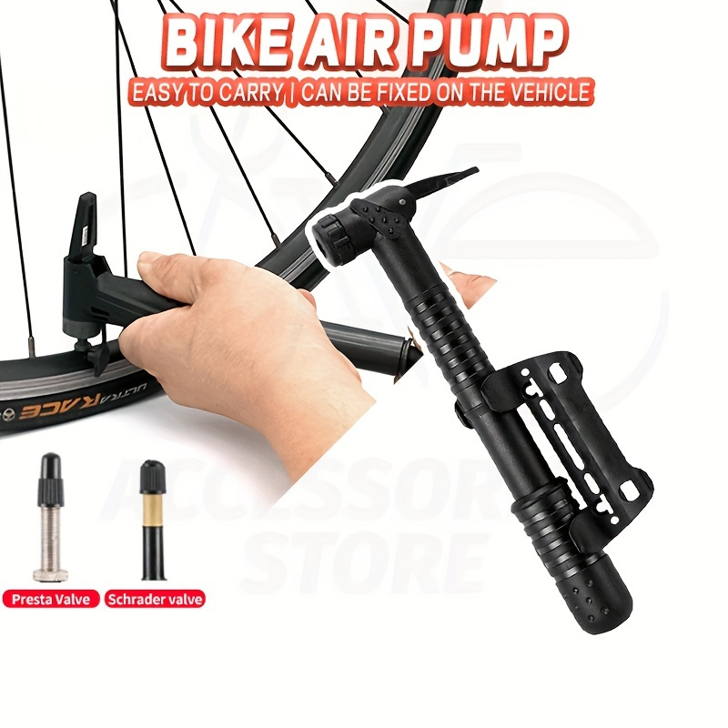 1pc Tragbare Radfahren Fahrrad Fahrrad Reifen Luftpumpe - Temu