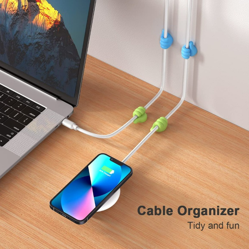 3 Pack Topk Cable Organizer Cable Management Usb Cable Holder Wire  Organizer Cord Clips Cord Holder Desk Car Home Office - Cell Phones &  Accessories - Temu