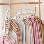 Space Saving Multi-Hole Clothes Hanger For Home, Foldable Drying Rack For Trousers, Shirts, And Skirts