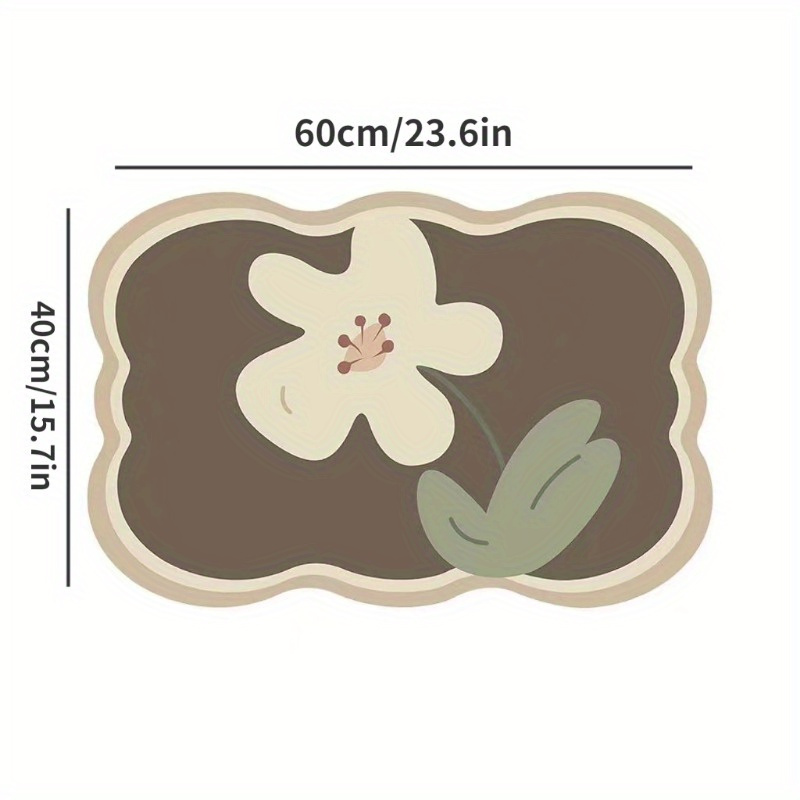 Diatomite Earth Bath Mats 30*40cm Non Slip Fast Drying Bathroom