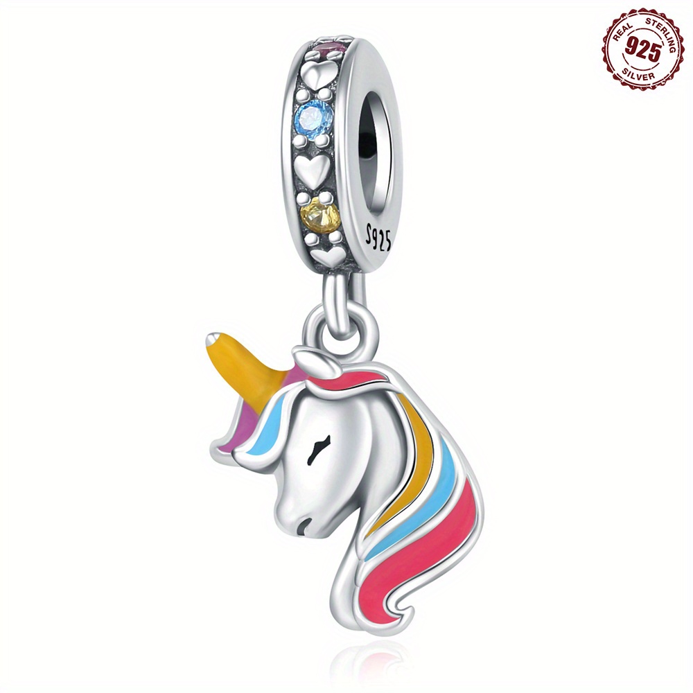 Cute Enamel Unicorn Pendant Alloy Charms For Diy Jewelry Necklaces  Bracelets Earrings Diy Jewelry Accessories - Temu