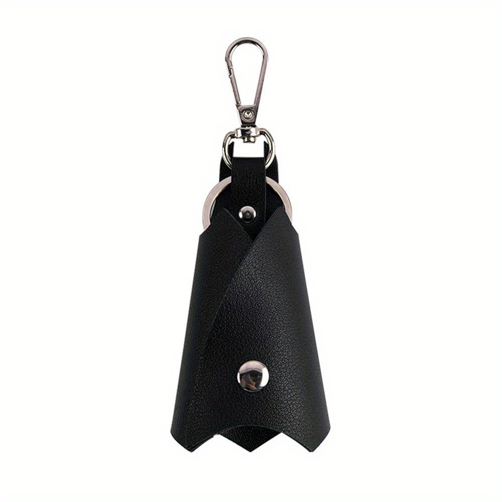 Black Leather Bell Key Holder