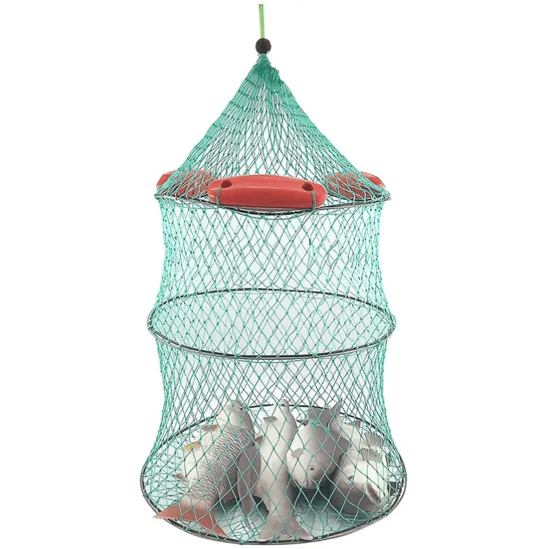 Kangdun Floating Fish Basket, Collapsible Fish Keeper Net