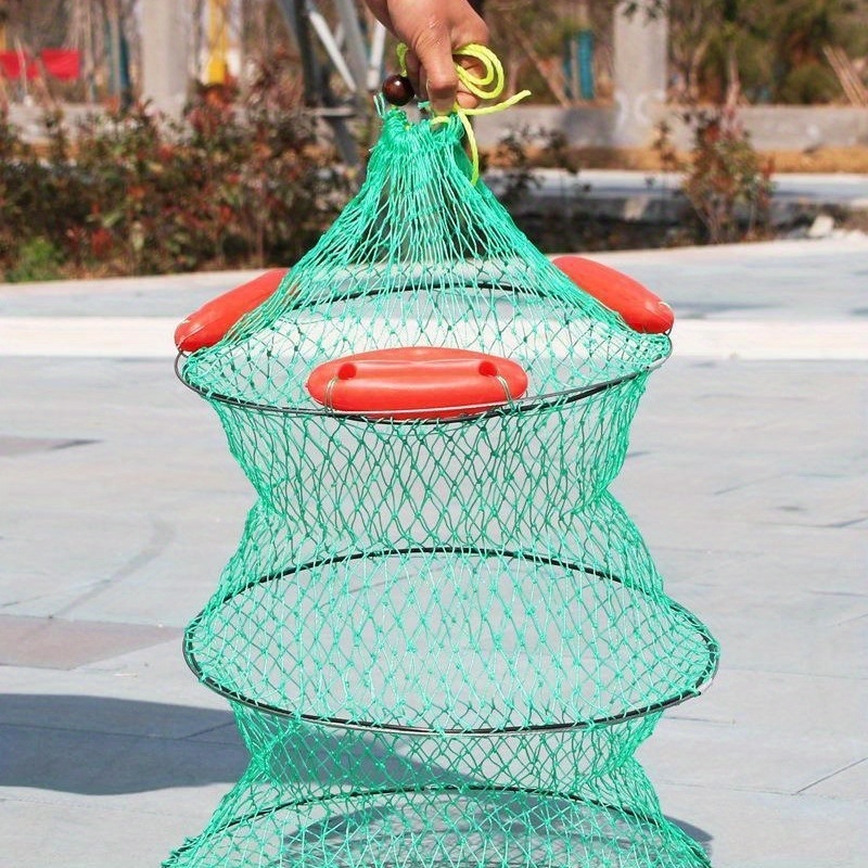 1pc Portable Floating Fish Basket, Collapsible Boat Fishing Supplies,  Floating Fishing Net, Fishing Tool