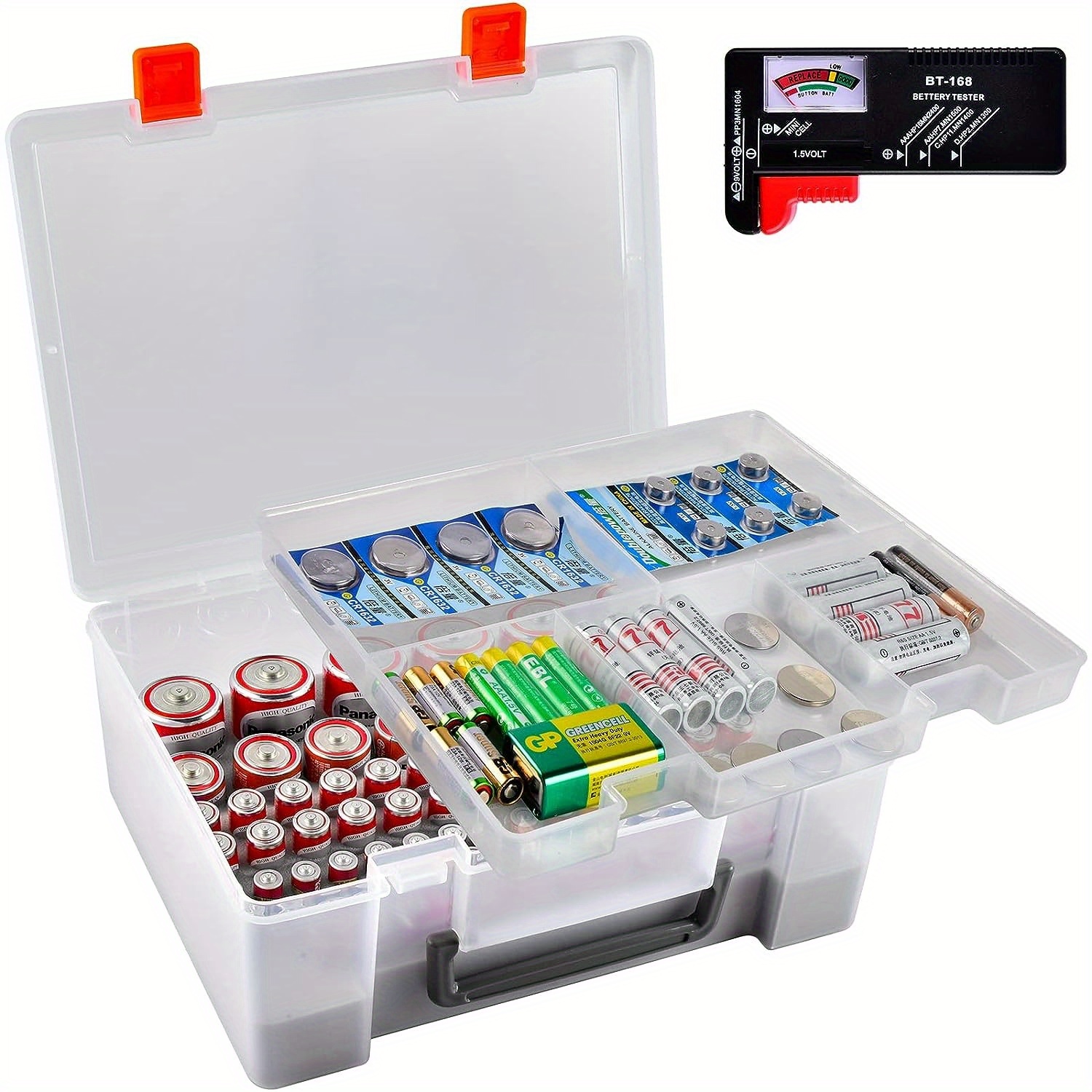 Mini L1154f Battery Case Battery Storage Box Battery Holder - Temu