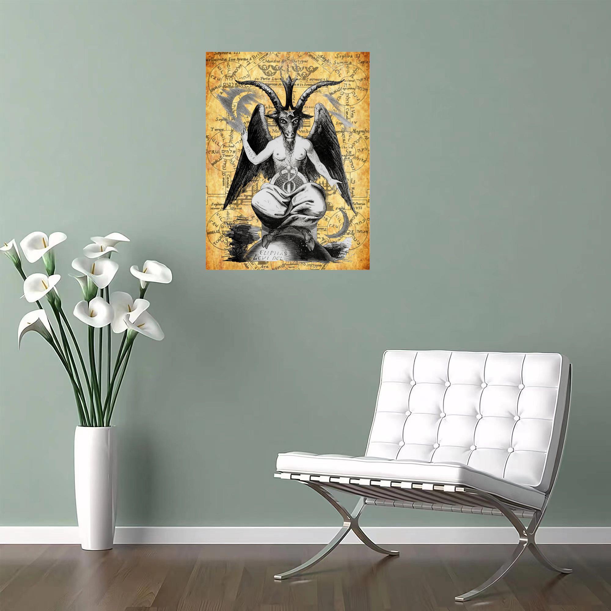 Baphomet Wall Art Satanic Decor. 