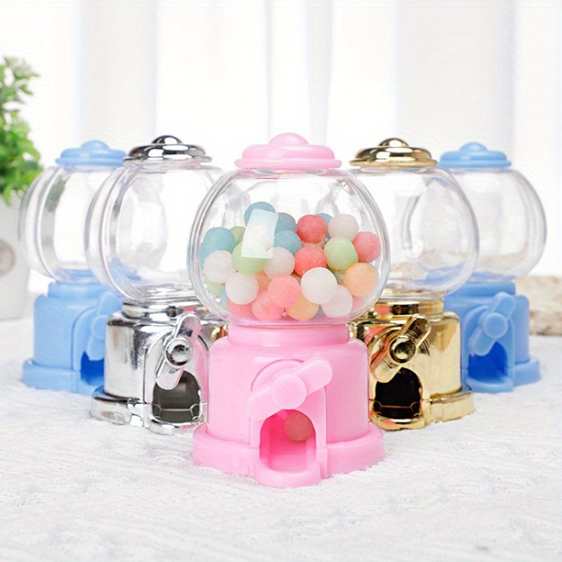 Candy Dispenser, Cute Wending Machine Desktop, Manual Candy Machine,Dispens  Pink