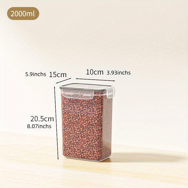 2000ml/2800ml Cereal Storage Box Multifunctional Transparent