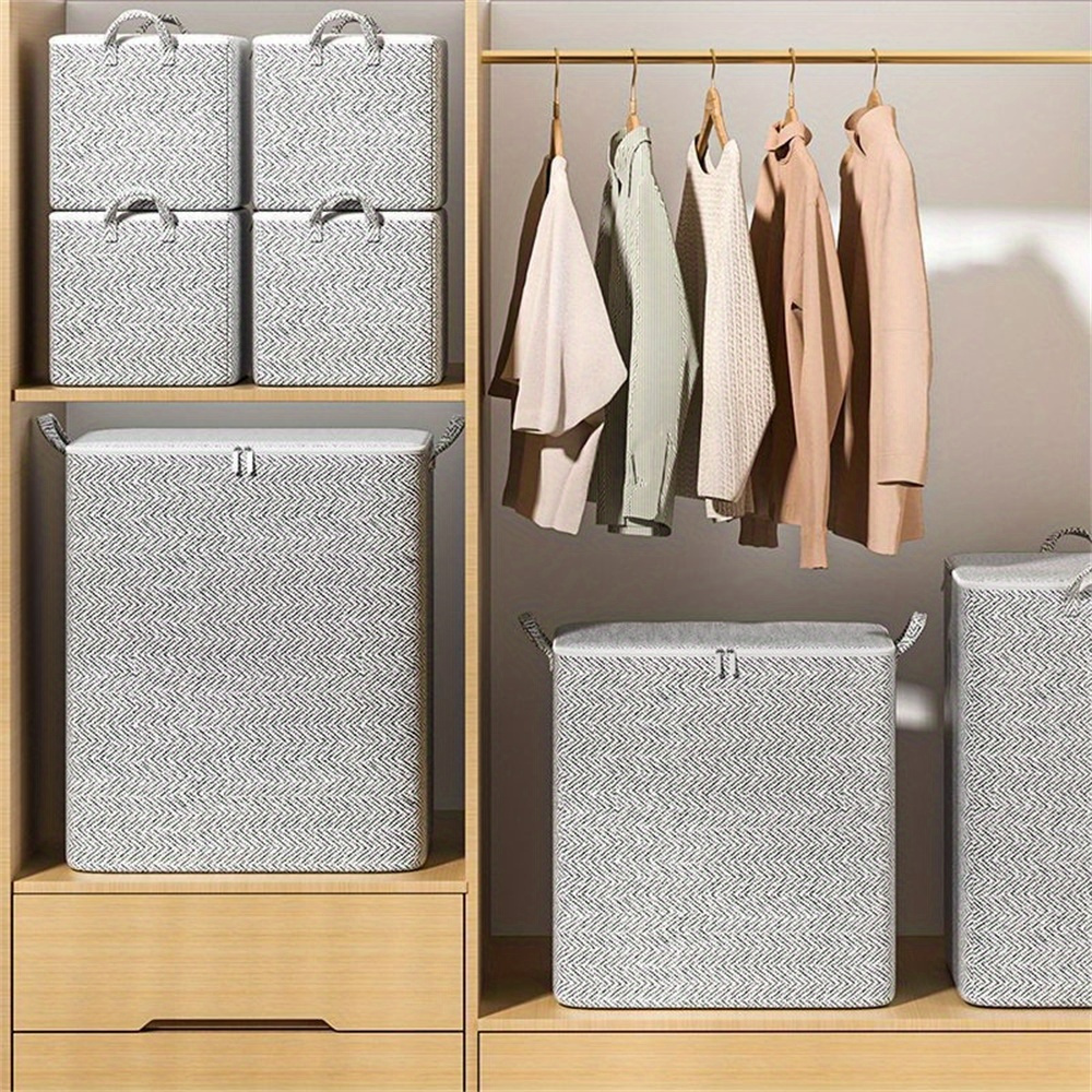 Clothes Storage Bags Foldable Storage Bins Closet Organizers - Temu