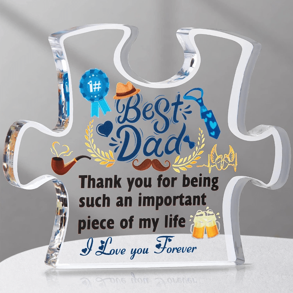 Acrylic Puzzle Plaque Gifts For Men Boys Birthday Gifts For - Temu