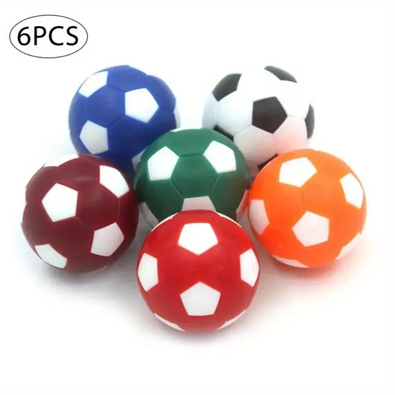 6PCS 32mm Ballon De Football Pour Divertissement, Petit Ballon De Football  Souple Et Détendu, Mini Baby-foot