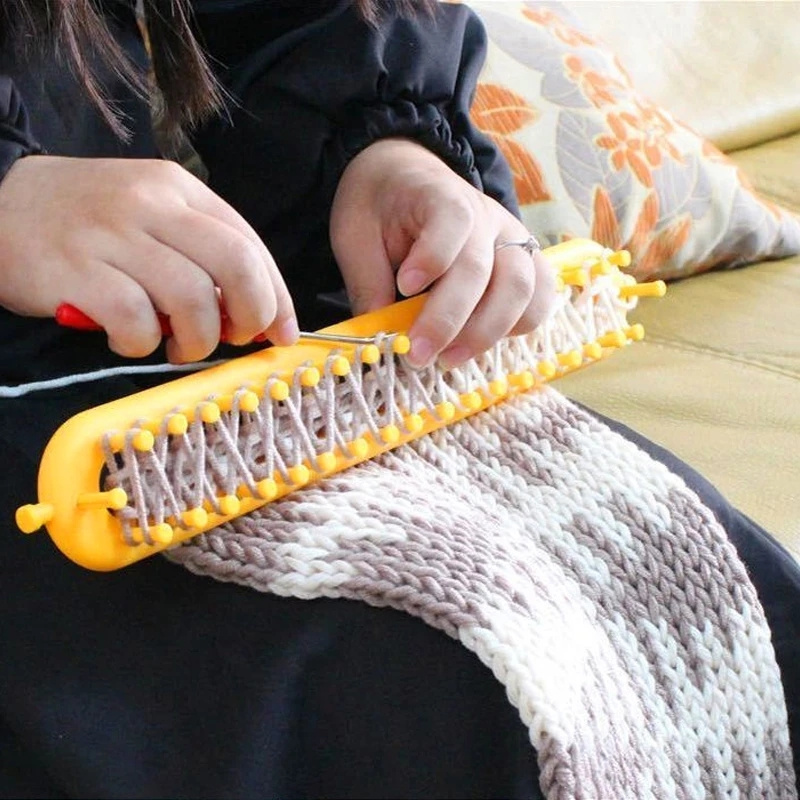 48needle Handmade Knitting Machine Cylinder Wool Loom Scarf - Temu