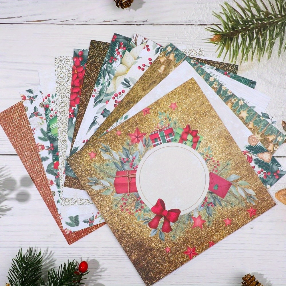 24X 6'' Vintage Paper Pad Christmas Scrapbooking Cards Album Journal Craft  DIY