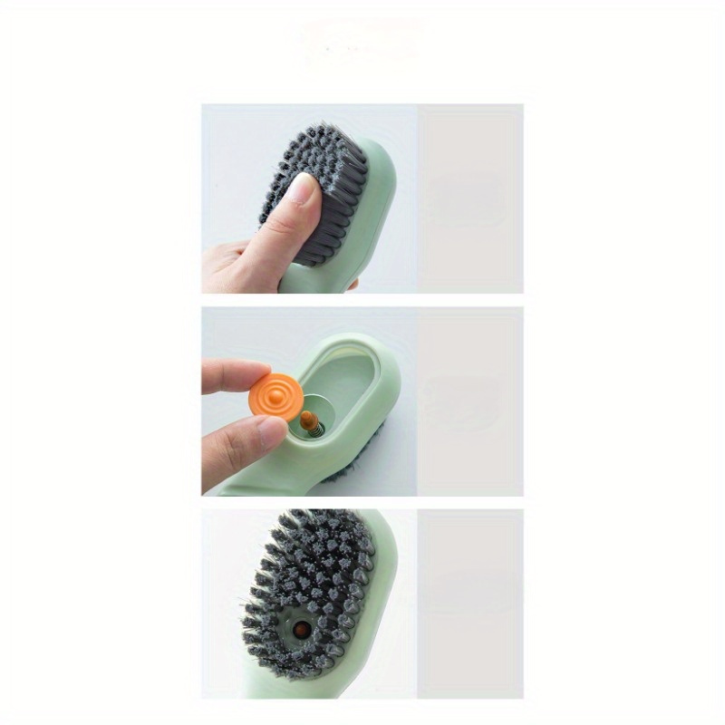 Press-type Liquid-added Shoe Brush, Multifunctional Laundry, Shoe Brushing  Tool That Does Not Damage Shoes, Soft-bristle Brush, Cleaning Brush, Home  Use For Commercial Cleaning Services/shops - Temu