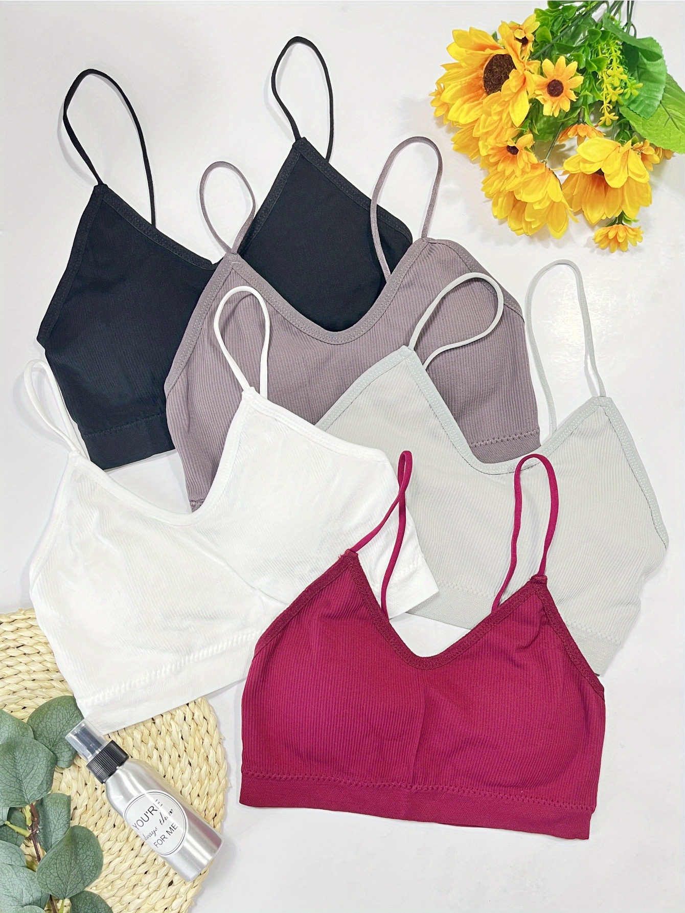 Girls Seamless Bralettes Solid Color Popular Backless - Temu