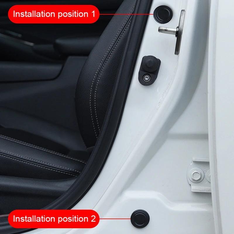 10PCS Car Door Anti-Collision Pad Sound Insulation And Shock-Absorbing  Gasket For Car Door Hood Trunk Silicone Accessories