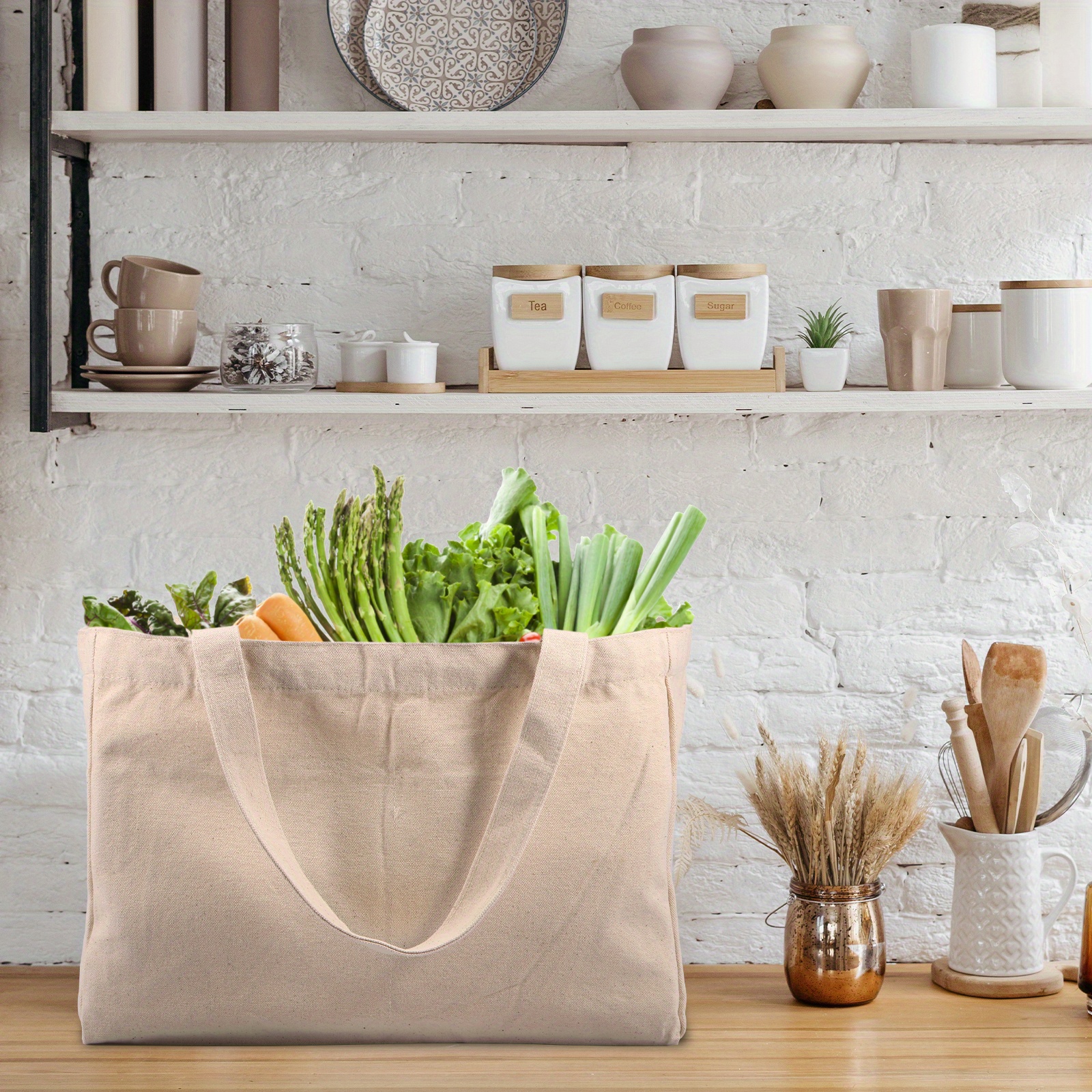 Tote Bag - Grocery Shopping Bags - Canvas Tote Bags