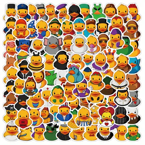 Tiny tiny duck Stickers Sticker for Sale by GlowinUp Shop