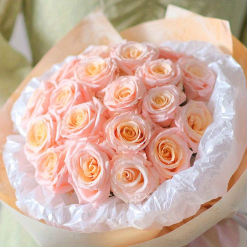 Pearlescent Pear Paper Rose Flower Liner Paper Bouquet Bag - Temu