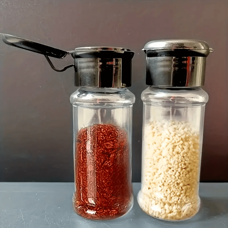 Seasoning Jar With Spoon And Lid For Outdoor Camping - Temu