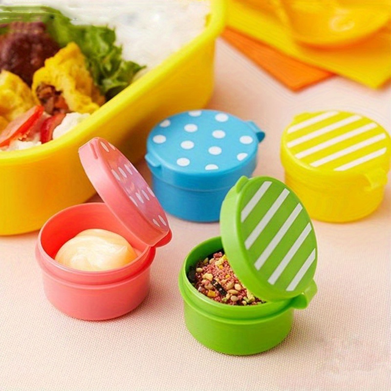 Non-stick Silicone Lunch Box For Kids Sauce container With Lid Small Lunch  Box Accessories Dip Container Food storage container
